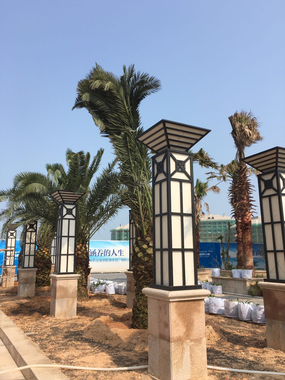 福建漳州东山县景观灯实物图片