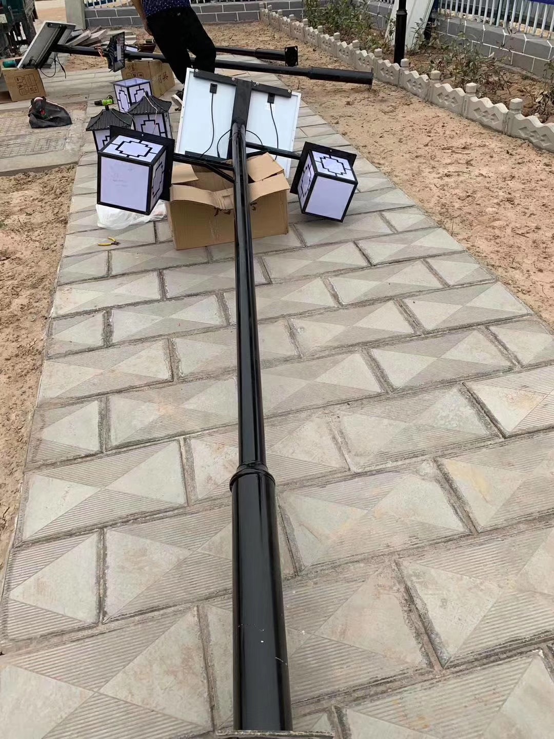 古镇太阳能庭院灯2