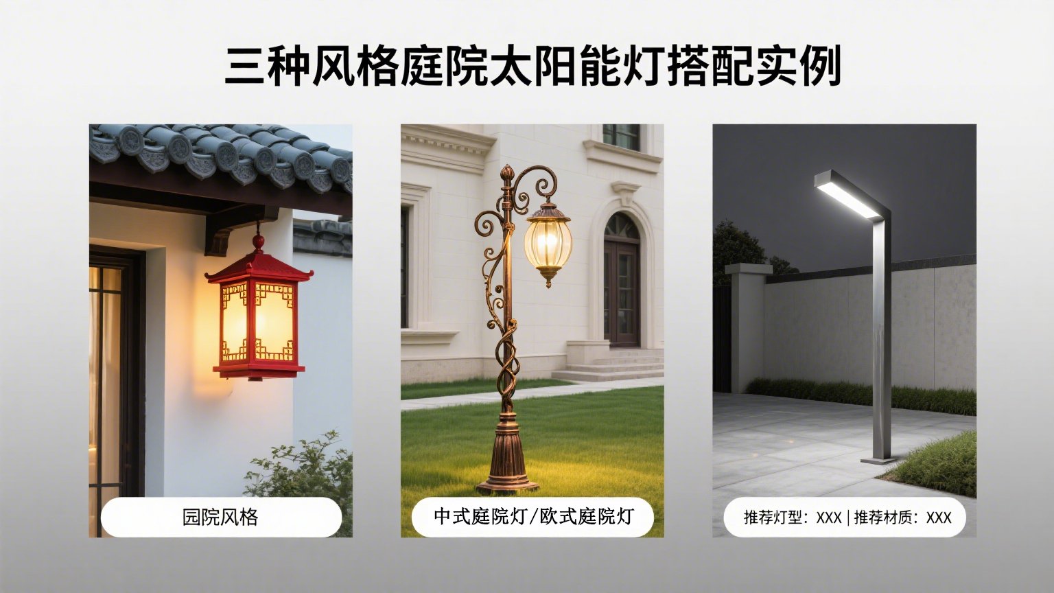 图片:三种风格搭配实例